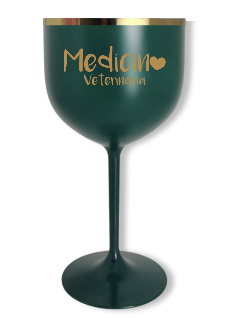 Taça Gin Medicina Veterinária Verde 450ml