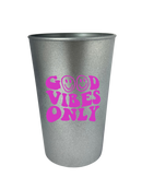 Copo Twister GoodVibesOnly Prata 480ml