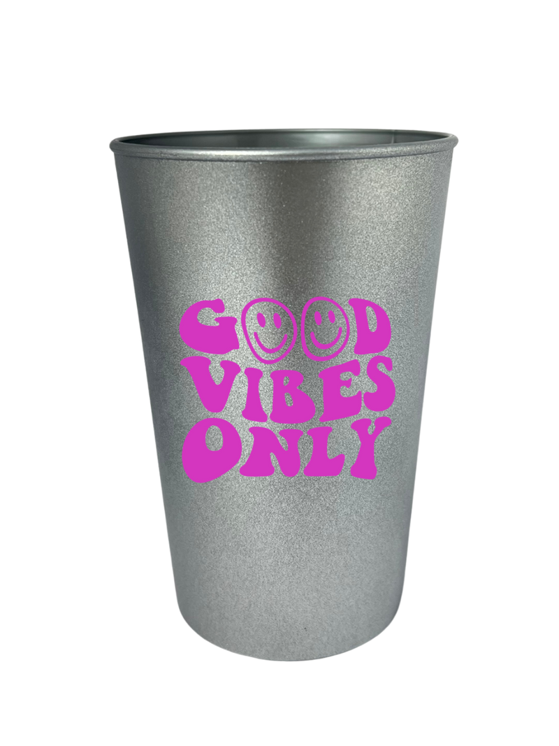 Copo Twister GoodVibesOnly Prata 480ml