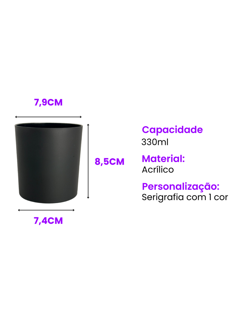 Copo Whisky Medicina Rosê 330ml