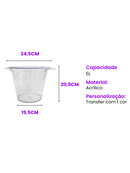 Balde Gelo Coração Personalizado 5L