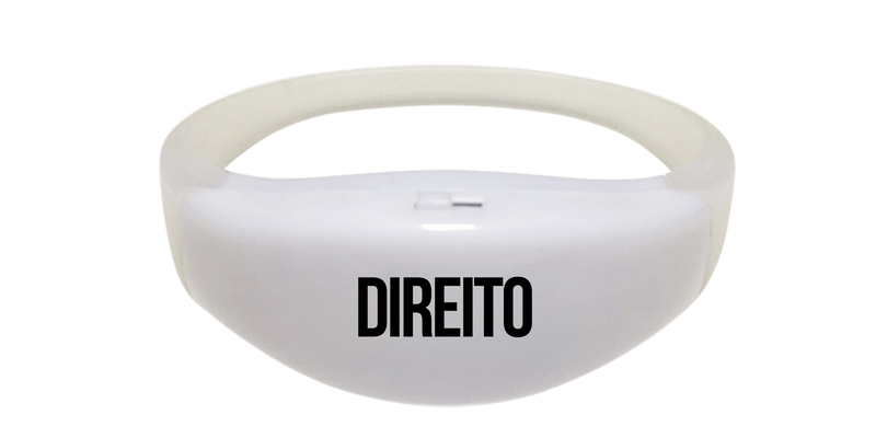 Pulseira de Led Direito Personalizada